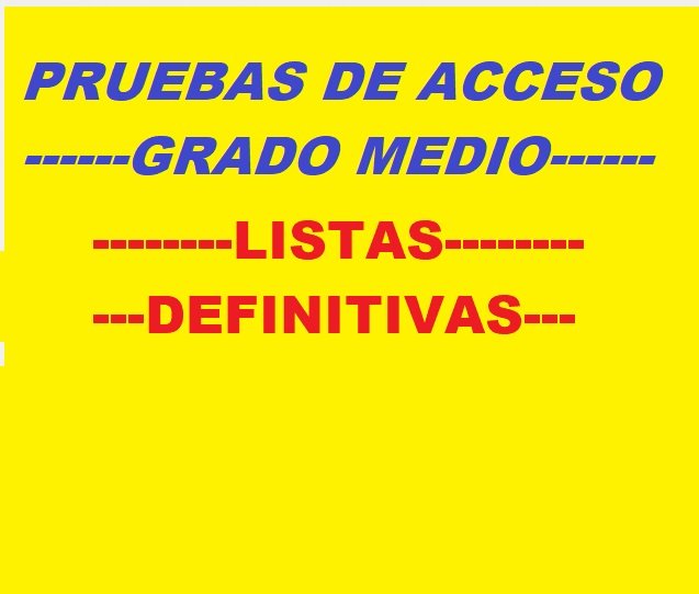 GRADO MEDIO DEFINITIVAS